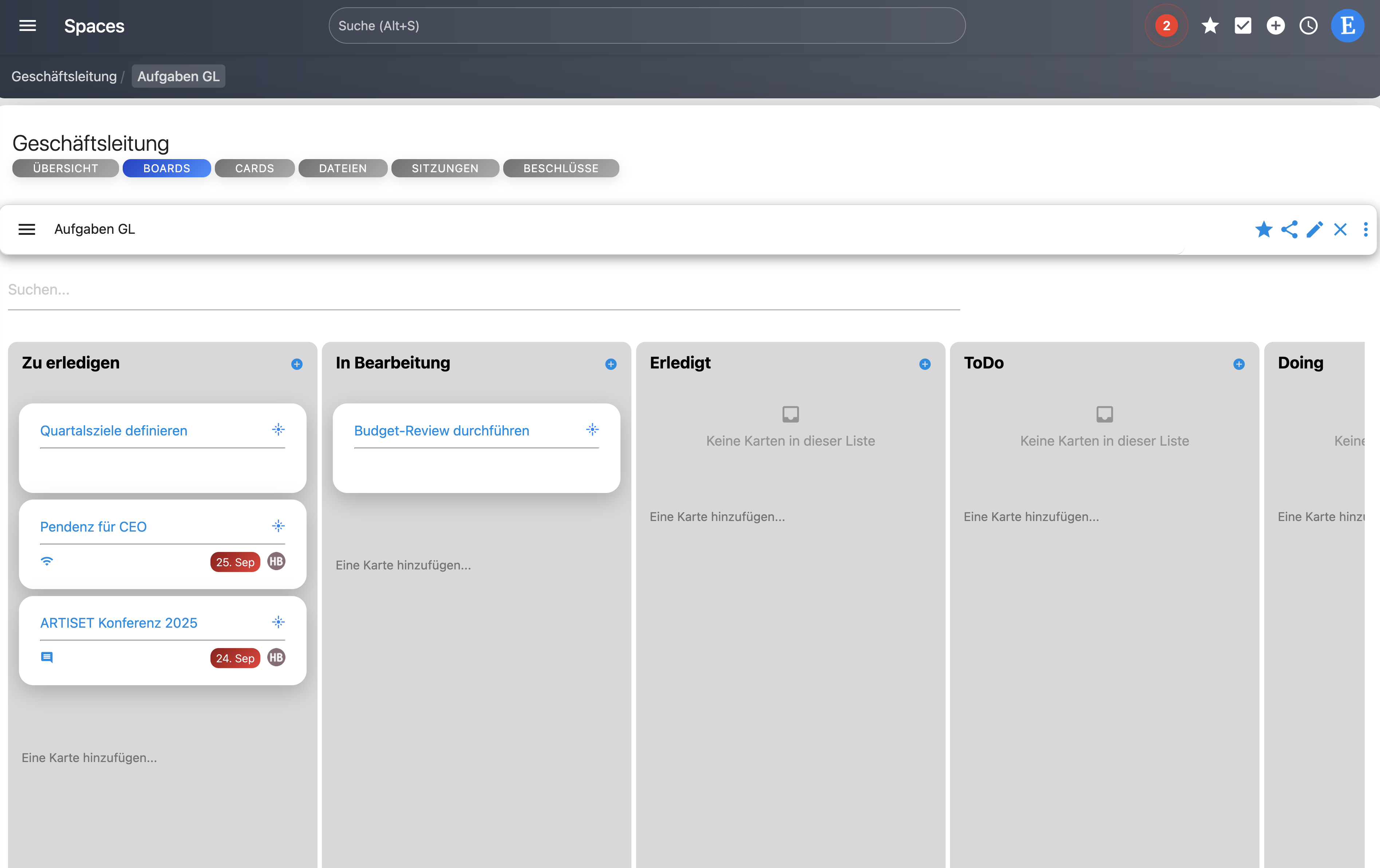Element 3: Echtzeit Businessplan und Strategieprozess