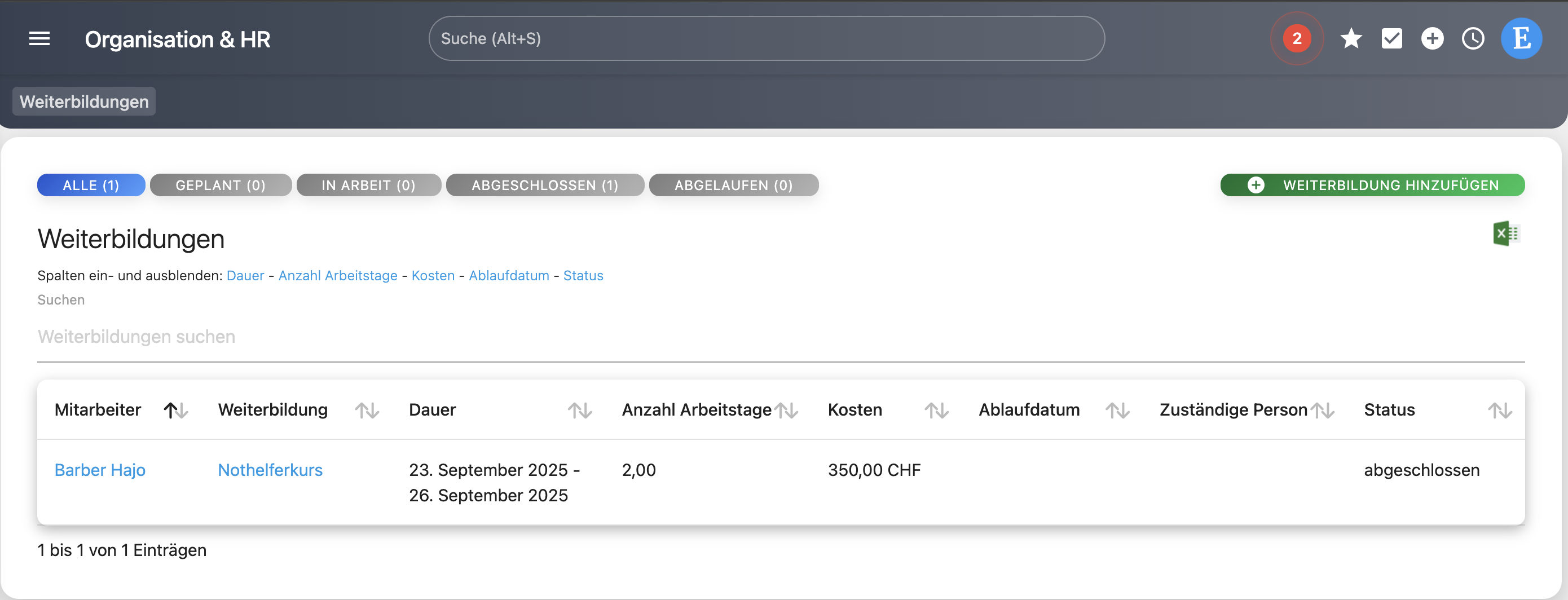 3. Schulungsmanagement: Qualifikationen im Blick behalten