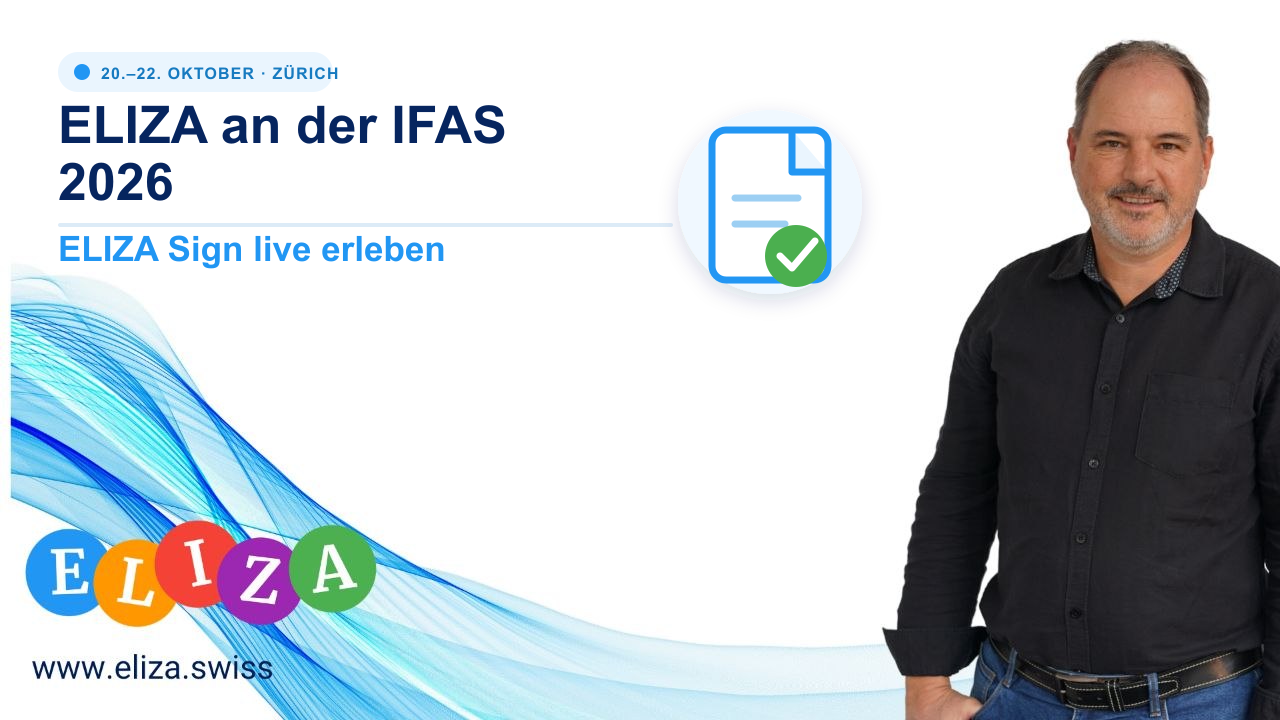 ELIZA an der IFAS 2026: Signieren, entdecken und live testen