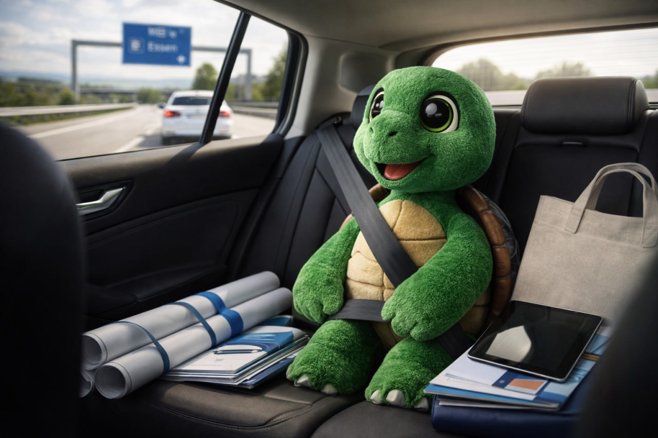 Lizzy auf dem Weg nach Essen