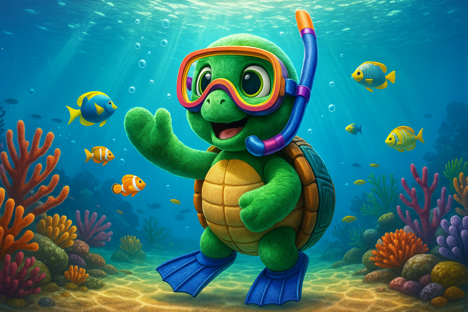 Lizzy beim Schnorcheln in der Südsee - September 2024